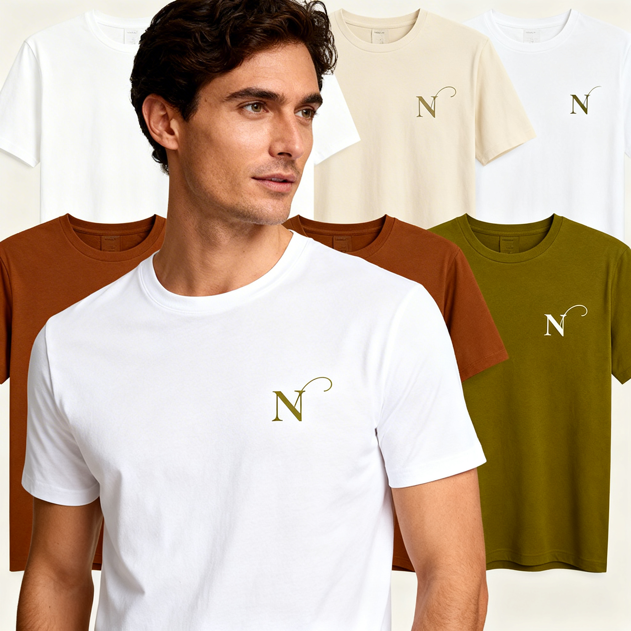 Camiseta Masculina Algodão Sustentável - Bordado