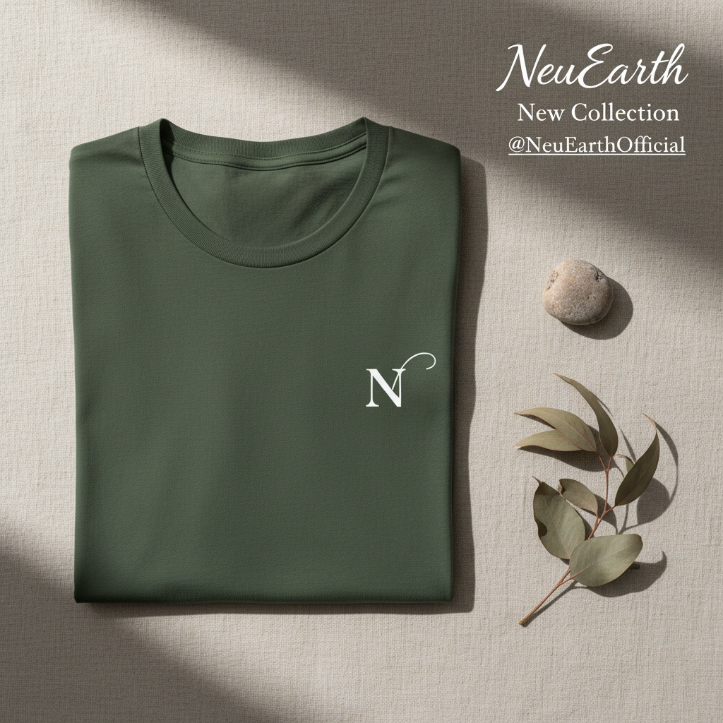 Camiseta Feminina Algodão Sustentável - Bordado